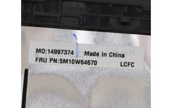 Lenovo 5M10W64670 MECH_ASM FRU MECH KB Cc_TR_FP_BK_US_THAI