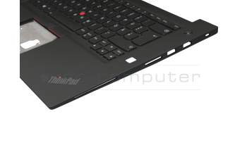 5M10W78879 original Lenovo keyboard incl. topcase DE (german) black/black with backlight and mouse-stick