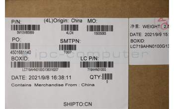 Lenovo 5M10W85889 C-Cover with keyboard, Israel(Hebrew), Deep Black, WLAN, US