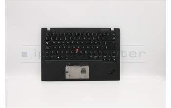 Lenovo 5M10W85902 C-Cover with keyboard, Spanish, Deep Black, WLAN, UK