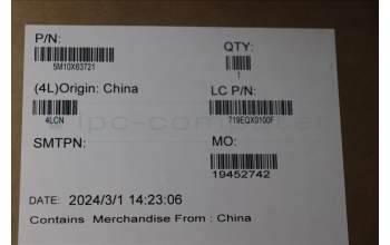 Lenovo 5M10X63721 Lenovo LCD Module,13.3\",WUXGA,Touch,Anti-reflection,Anti-smudge,IPS,400nit,100%SRGB,W/IRCamera