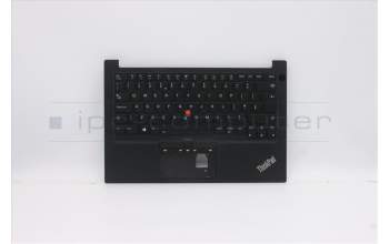 Lenovo 5M10Z27350 C-Cover with keyboard, UK English, Black, Backlight, Non-FingerPrint, UK