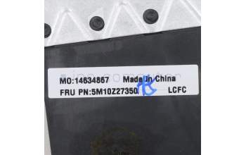 Lenovo 5M10Z27350 C-Cover with keyboard, UK English, Black, Backlight, Non-FingerPrint, UK