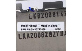 Lenovo 5M10Z27438 C-Cover with keyboard, Belgian, Deep Black, WLAN, UK