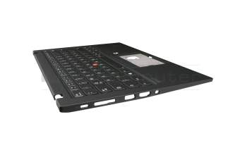 5M10Z27460 original Lenovo keyboard incl. topcase DE (german) black/black with backlight and mouse-stick WLAN
