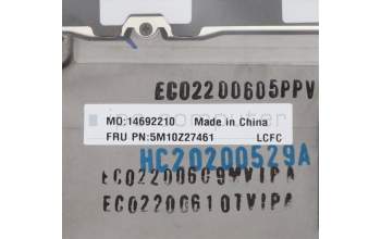 Lenovo 5M10Z27461 C-Cover with keyboard, Greek US/GR, Deep Black, WLAN, US