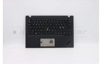 Lenovo 5M10Z27481 C-Cover with keyboard, Nordic, Deep Black, WLAN, UK