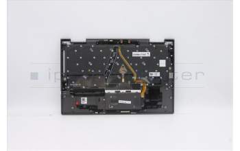 Lenovo 5M10Z37096 C-Cover with keyboard, Israel(Hebrew), Iron Grey, WLAN, US