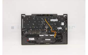 Lenovo 5M10Z37119 C-Cover with keyboard, Russian, Iron Grey, WLAN, US