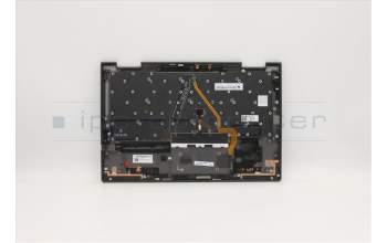 Lenovo 5M10Z37143 C-Cover with keyboard, Belgian, Iron Grey, WWAN, UK