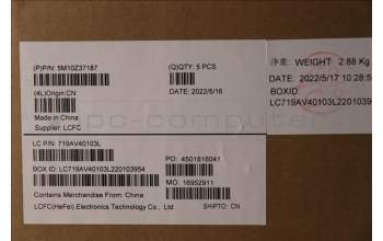 Lenovo 5M10Z37187 MECH_ASM GRP_KBD_BZL_Nordic_WW_IG_TRA