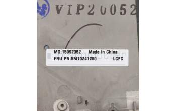 Lenovo 5M10Z41250 C-Cover with keyboard, Belgian, Black, Backlight, UK