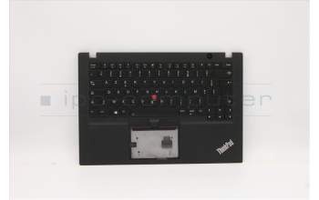 Lenovo 5M10Z41277 C-Cover with keyboard, French, Black, Backlight, US