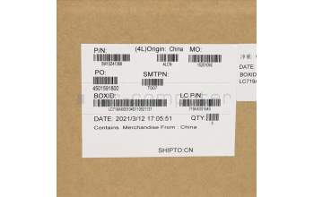 Lenovo 5M10Z41368 C-Cover with keyboard, Czech Slovakian, Black, Backlight, FingerPrint, UK