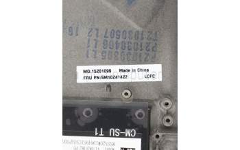 Lenovo 5M10Z41422 C-Cover with keyboard, Portuguese, Black, Backlight, FingerPrint, UK