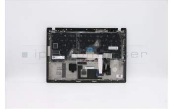 Lenovo 5M10Z41457 C-Cover with keyboard, Arabic, Black, Backlight, Fingerprint, US