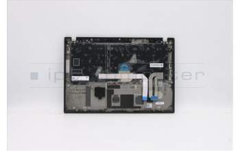 Lenovo 5M10Z41539 C-Cover with keyboard, Spanish, Black, Backlight, Fingerprint, NFC, UK