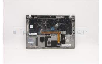 Lenovo 5M10Z41566 C-Abdeckung mit Tastatur, Bulgarisch, silber, Hintergrundbeleuchtung, Fingerabdruckleser