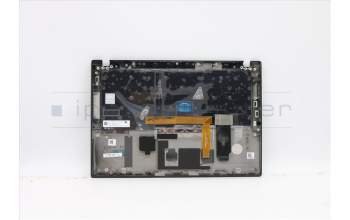 Lenovo 5M10Z54207 C-Cover with keyboard, Portuguese, Black, Backlight, UK