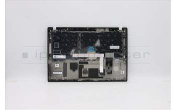 Lenovo 5M10Z54210 C-Cover with keyboard, Slovenian, Black, Backlight, UK