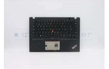 Lenovo 5M10Z54212 C-Cover with keyboard, Spanish, Black, Backlight, UK