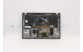 Lenovo 5M10Z54243 C-Cover with keyboard, Czech Slovakian, Black, Backlight, FingerPrint, UK