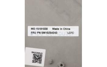 Lenovo 5M10Z54243 C-Cover with keyboard, Czech Slovakian, Black, Backlight, FingerPrint, UK