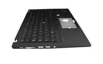 5M10Z54256 original Lenovo keyboard incl. topcase DE (german) black/black with backlight and mouse-stick