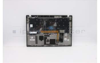 Lenovo 5M10Z54273 C-Cover with keyboard, Korean, Black, Backlight, FingerPrint, US