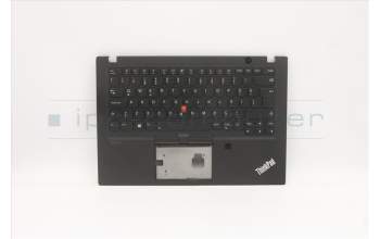 Lenovo 5M10Z54296 C-Cover with keyboard, Turkish, Black, Backlight, FingerPrint, UK