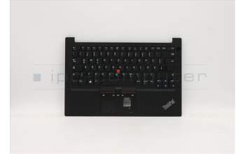 Lenovo 5M10Z54520 C-Cover with keyboard, German, Black