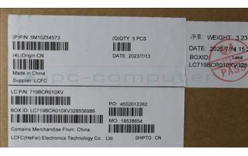 Lenovo 5M10Z54573 MECH_ASM KBD JPN(Tra) Pat JP BK