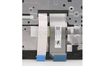 Lenovo 5M10Z54623 C-Cover with keyboard, German, Black, Fingerprint