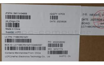 Lenovo 5M11A34859 MECH_ASM KBD JPN(Tra) Pat FPR JP BK