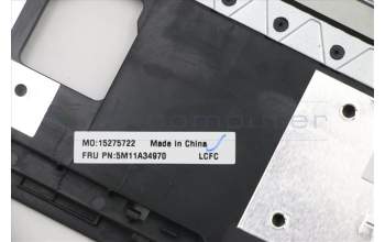 Lenovo 5M11A34970 C-Cover with keyboard, Spanish, Black, Backlight, UK