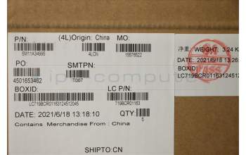 Lenovo 5M11A34995 C-Abdeckung mit Tastatur, Portugiesisch, Schwarz, Hintergrundbeleuchtung