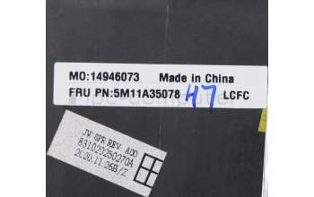 Lenovo 5M11A35078 MECH_ASM KBD FRA BL(Pri) Pat FPR UK BK