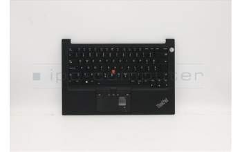 Lenovo 5M11A35109 C-Abdeckung mit Tastatur, Slowenisch, Schwarz, Hintergrundbeleuchtung, Fingerabdruck