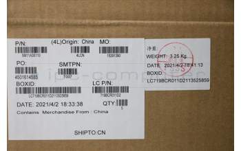 Lenovo 5M11A35110 MECH_ASM KBD SLV BL(Sun) Pat FPR UK BK
