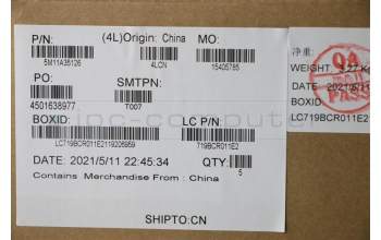 Lenovo 5M11A35126 MECH_ASM KBD EURO ENG BL(Pri)Pat FPRUSBK