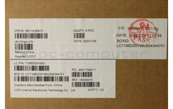 Lenovo 5M11A35873 MECH_ASM KB DEN(P)FPR UK BK