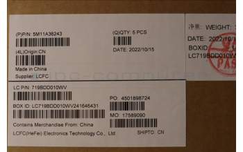 Lenovo 5M11A36243 MECH_ASM KB EURO ENG BKLT(T)US EBS BK