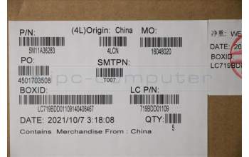 Lenovo 5M11A36283 MECH_ASM KB ENG BKLT(S)FPR US BK