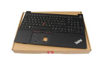 5M11A36338 original Lenovo keyboard incl. topcase CH (swiss) black/black with backlight and mouse-stick