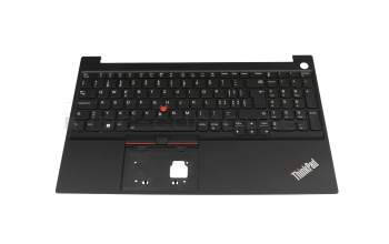 5M11A36340 original Lenovo keyboard incl. topcase CH (swiss) black/black with backlight and mouse-stick