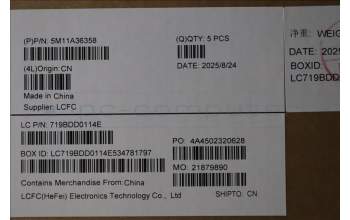 Lenovo 5M11A36358 MECH_ASM KB JPN BKLT(S)FPR JP BK