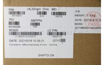 Lenovo 5M11A36370 MECH_ASM KB IND ENG BKLT(S)FPR US BK