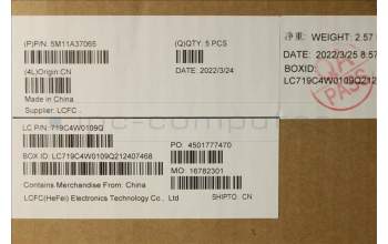 Lenovo 5M11A37065 MECH_ASM KBDW/C EURO ENG (CHY) US BK