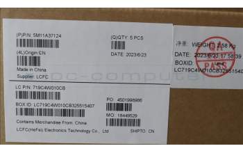 Lenovo 5M11A37124 MECH_ASM KBDW/C NORDIC (SUN) UK BK