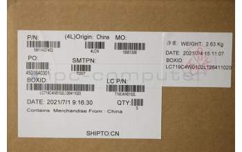 Lenovo 5M11A37403 MECH_ASM KBDW/C POR BKLT(SUN) UK BK